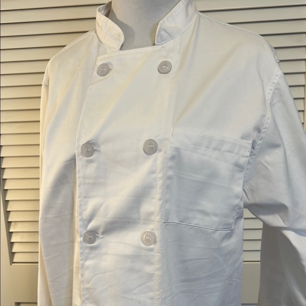 NWT Classic white CHEF Jacket Men’s S